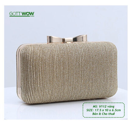 Ví dự tiệc đẹp sang trẻ trung, có dây đeo ngắn & dài- MS: V112 VÀNG