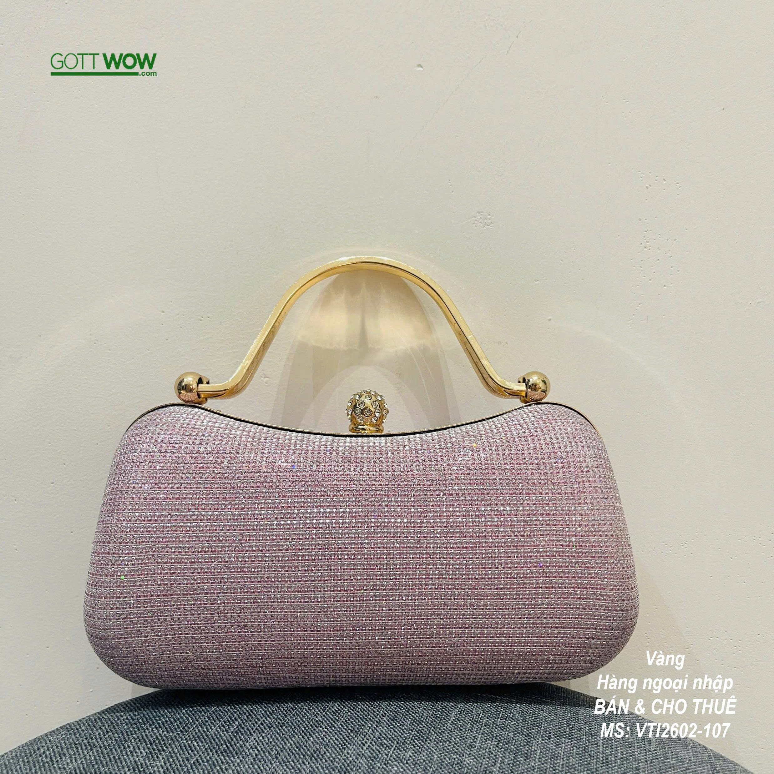 Ví dự tiệc đẹp sang trẻ trung - MS: V107 Tím