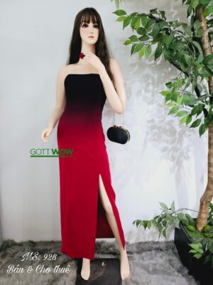 Đầm dạ hội cúp ngực đẹp trẻ trung quyến rũ (sẵn eo 67 -73cm) - MS: 928 Đỏ đen